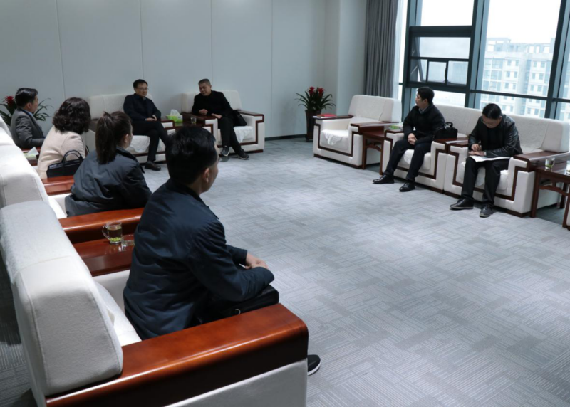 市委市政府考评组莅临信阳华信投资集团考评2020年度综合工作