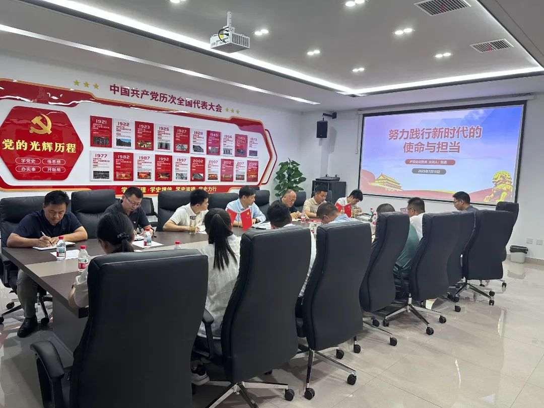 党建引领 | 华信产投公司党支部开展“努力践行新时代的使命与担当”专题党课