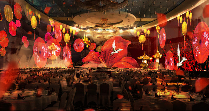 石代科技5D全息投影实现传统宴会厅升级改造(图1)