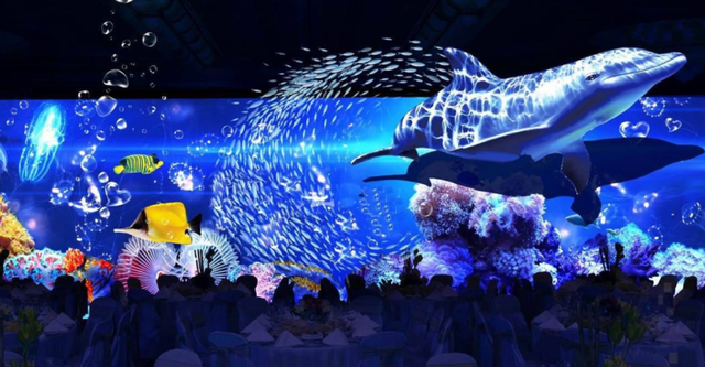 石代科技5D全息投影实现传统宴会厅升级改造(图2)