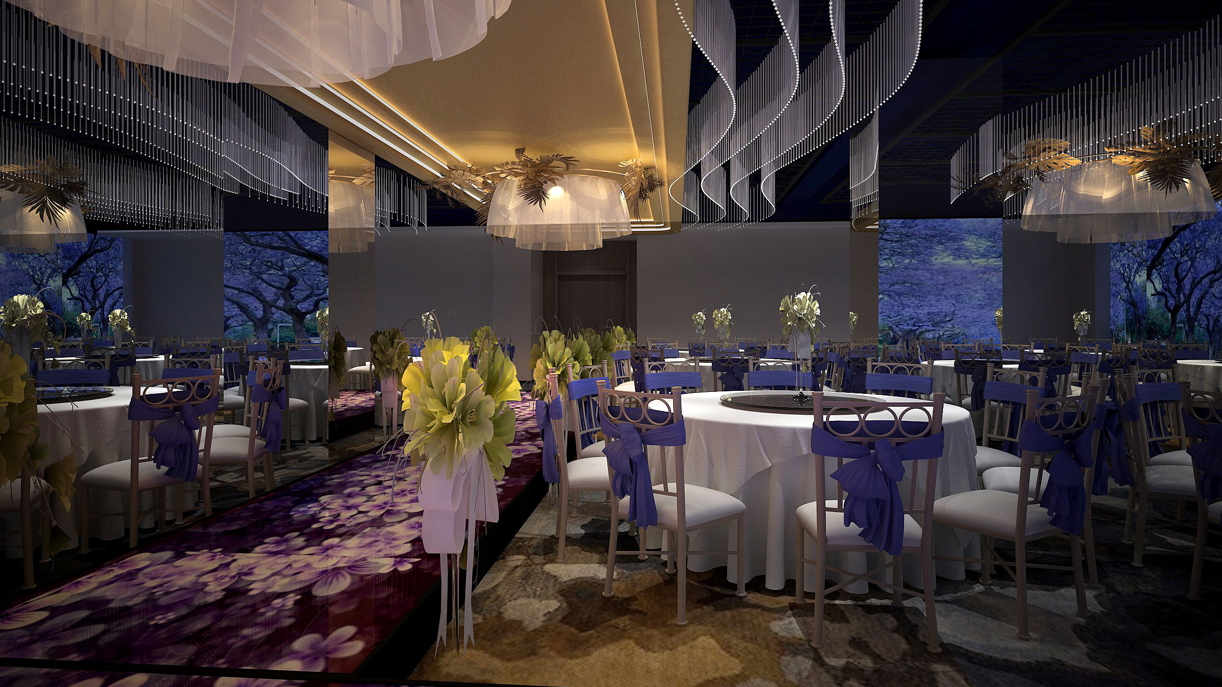 石代科技5d全息宴会厅 - 打造沉浸式梦幻全景婚礼(图1)